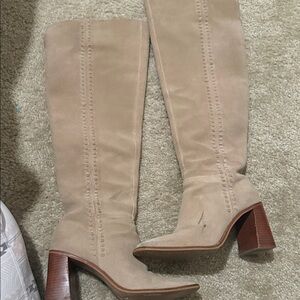 Vince Camuto Beige Heeled Boots